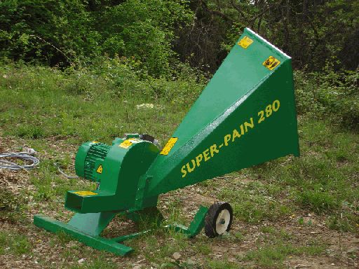 SUPER-PAIN 280 chipper with three-phase electric motor