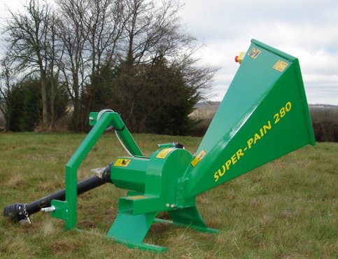 SUPER-PAIN 280 chipper option adaptable on microtractor