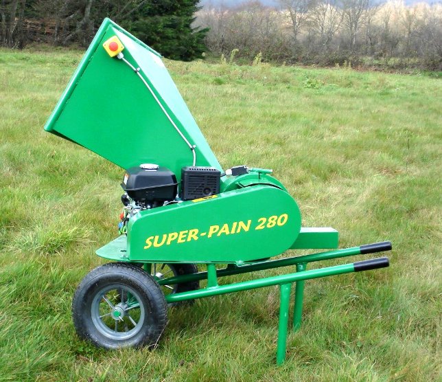 Broyeur déchiqueteur SUPER-PAIN 280 moteur thermique 7cv essence